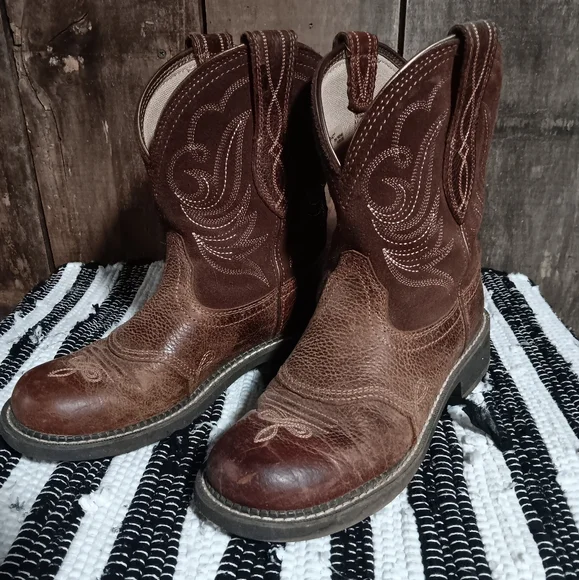 Womens Brown Western Boots - Picture 1 of 7